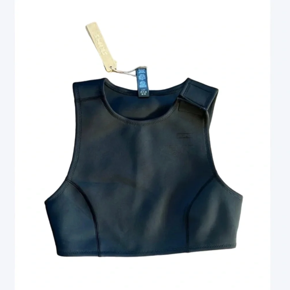 Skims swim high neck Onyx top
